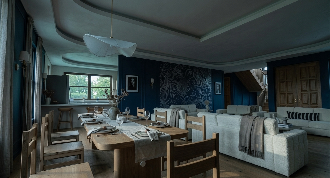 Overcast interior render